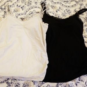 Black and White Nursing Camisoles
